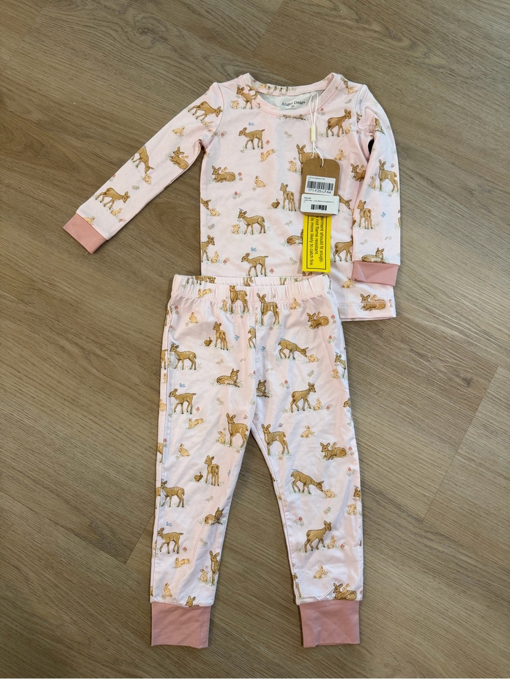 Angel Dear Bamboo Pink  Pajamas Set, NWTs